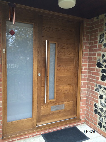 contemporary door oak