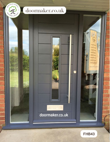 grey contemporary door bespoke