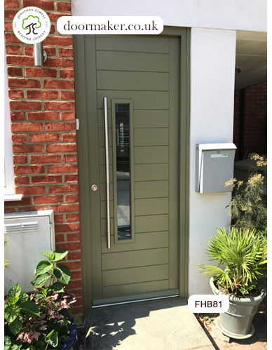contemporary door green