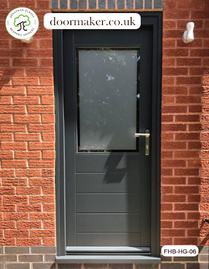 contemporary front door half glazed bespoke