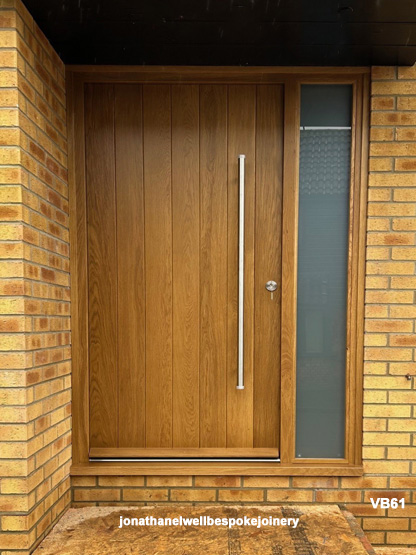 contemporary front door oak sidelight
