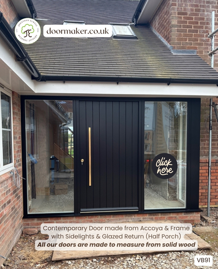 contemporary door and porch accoya bespoke