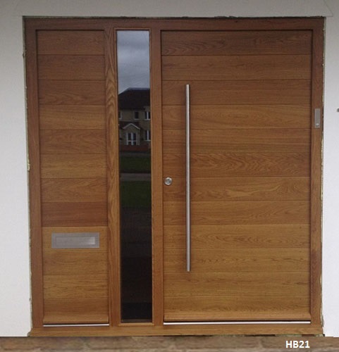 contemporary front door oak contemporary doorset