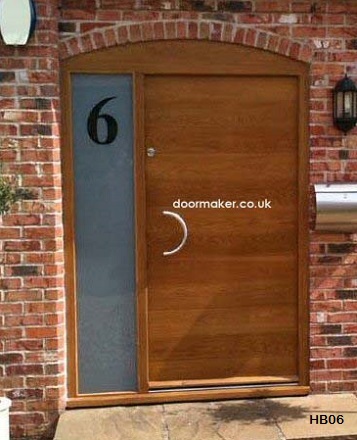 contemporary oak front door