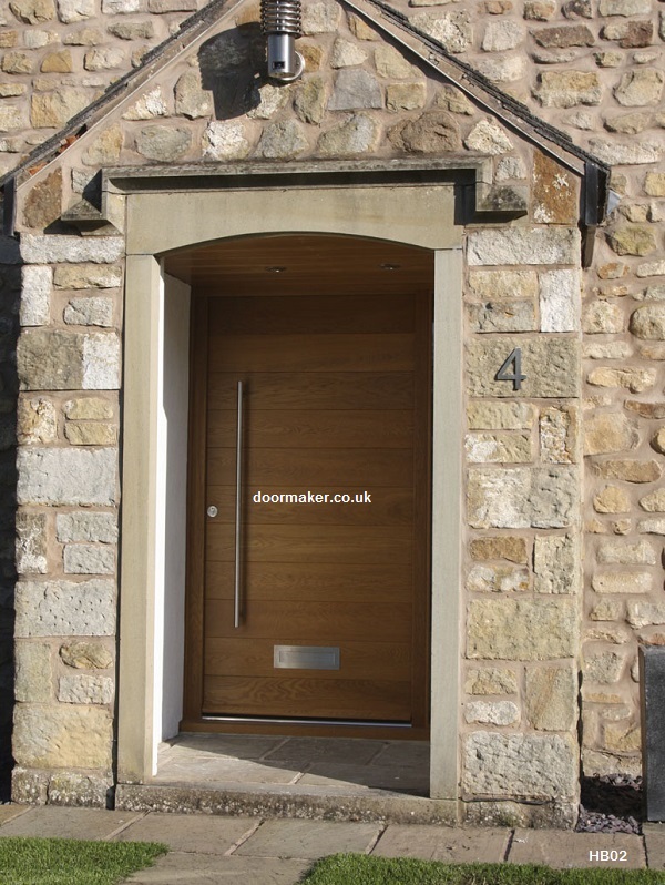 contemporary front doors oak
