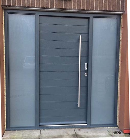 contemporary grey door